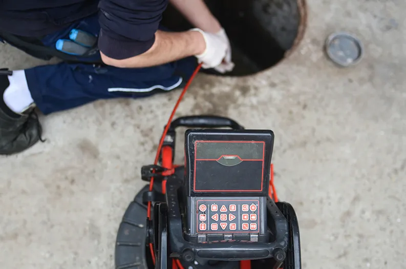 Sewer camera inspection by GMP Plumbing
